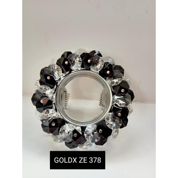 GOLDX SİYAH-ŞEFFAF KRİSTAL TAŞLI SPOT ARMATÜR 